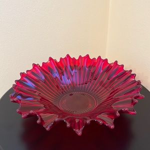 Fostoria Ruby Candy Dish/Bowl
